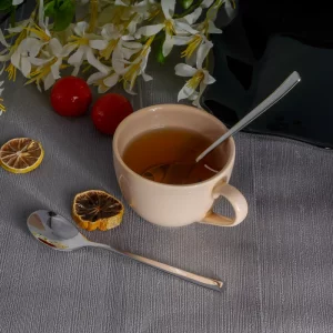 قاشق چای خوری 6 نفره رولنزا طرح N03 براق (6 پارچه)