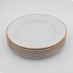 بشقاب میوه خوری چینی زرین 6 نفره زرین ایتالیااف (سایز 19)