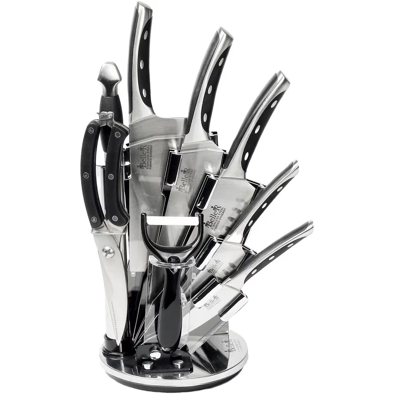 سرویس کارد آشپزخانه استیل بلر کد 111 (9 پارچه)