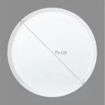 بشقاب تخت چینی زرین فرم اس وگاس قرمز (سایز 30)