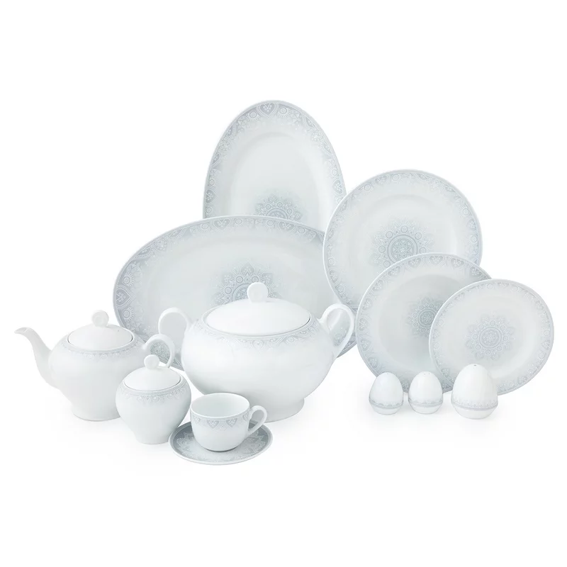 سرویس چینی زرین 12 نفره کامل ادلین توسی (102 پارچه)