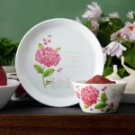 بشقاب گود چینی زرین فرم اس غزل (سایز 19)