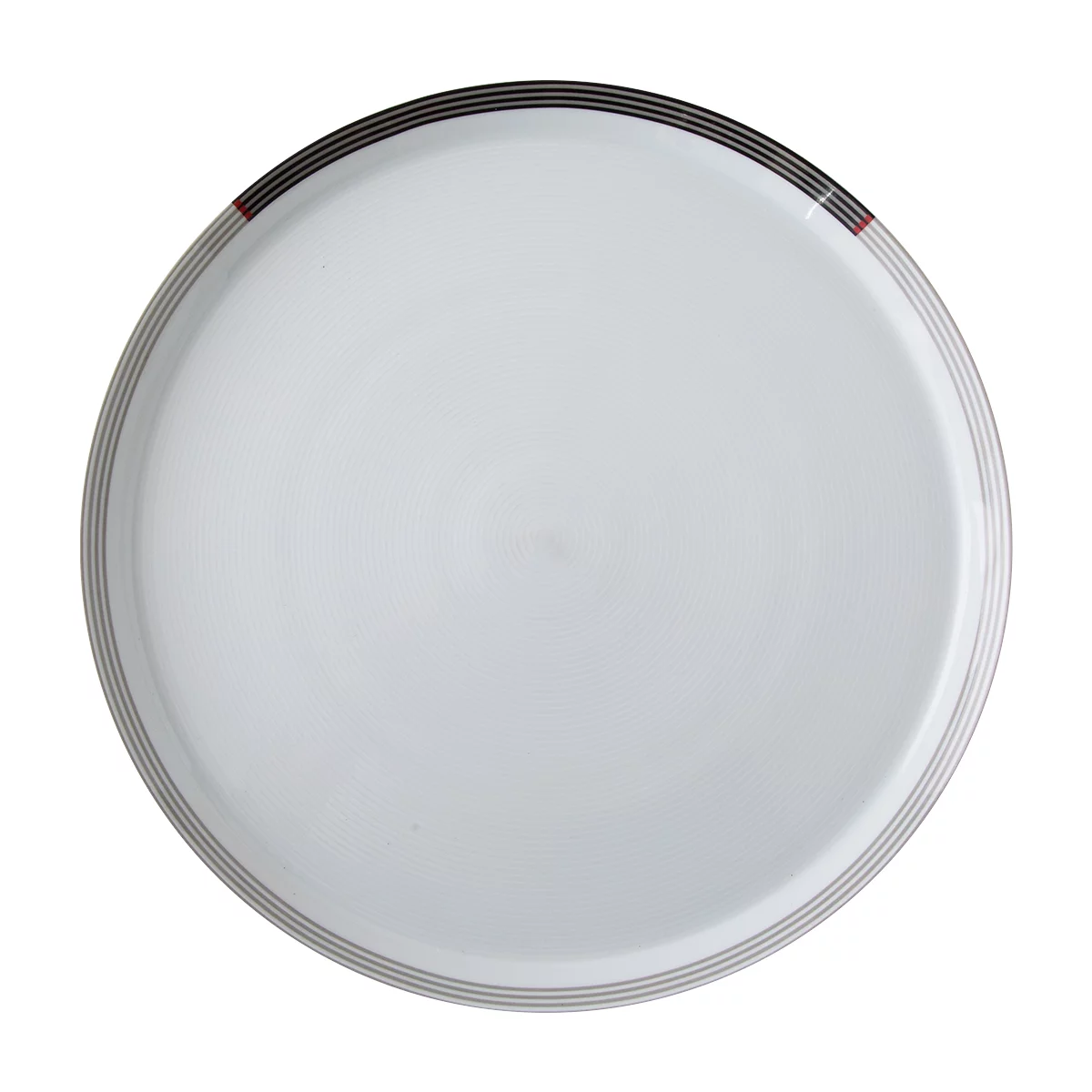 بشقاب تخت چینی زرین فرم اس وگاس قرمز (سایز 30)