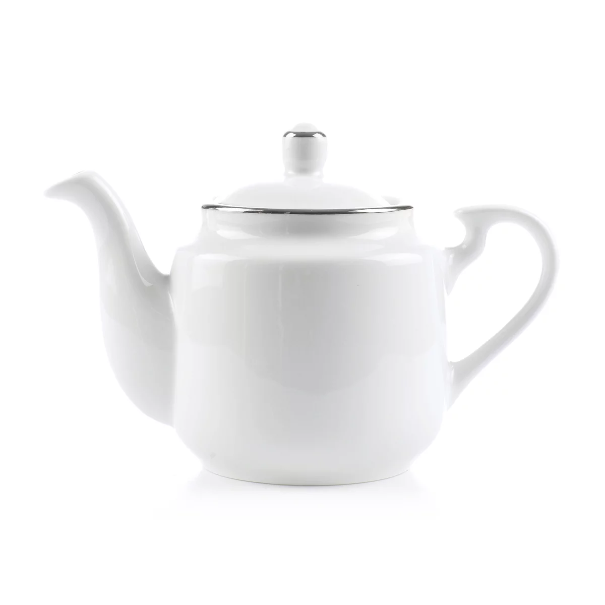 قوری استوانه بزرگ چینی زرین طرح سمن (سایز 8)