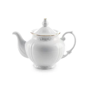 قوری چای چهار ترک چینی زرین طرح زرین (سایز 5)