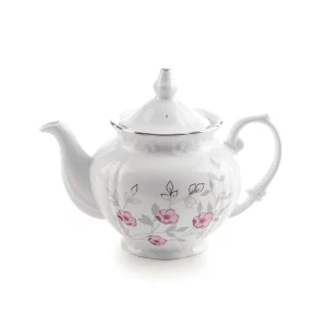 قوری چای چهار ترک چینی زرین گل پامچال (سایز 5)