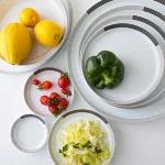 بشقاب تخت چینی زرین فرم اس وگاس قرمز (سایز 30)