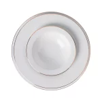 سرویس چینی زرین 6 نفره غذاخوری زرین رزگلد (28 پارچه)