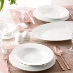 سرویس چینی زرین 6 نفره غذاخوری زرین رزگلد (28 پارچه)