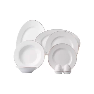 سرویس چینی زرین 6 نفره غذاخوری زرین رزگلد (28 پارچه)