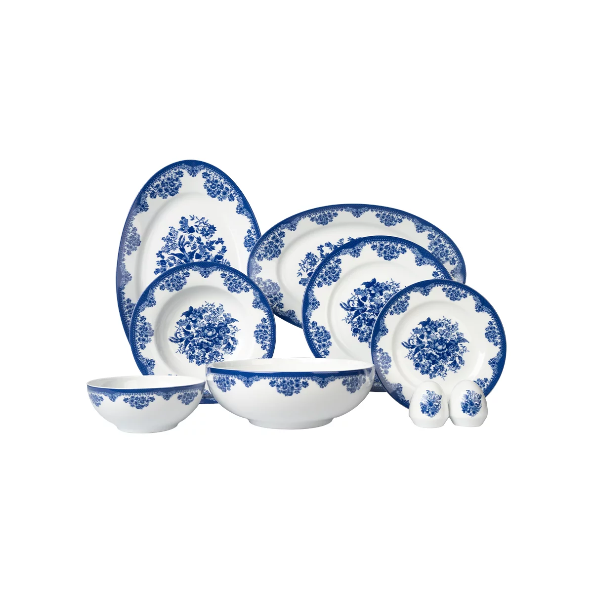 سرویس چینی زرین 6 نفره غذاخوری فلورانس ایتالیااف (30 پارچه)