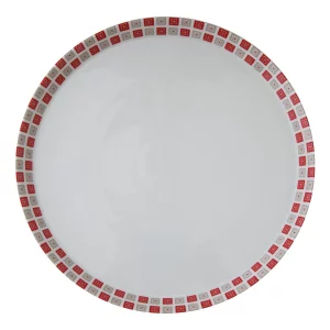 بشقاب تخت چینی زرین فرم اس روشان (سایز 33)