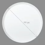 بشقاب تخت چینی زرین فرم اس روشان (سایز 33)