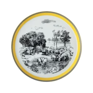 بشقاب تخت چینی زرین فرم اس ویلیج (سایز 27)