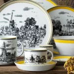 بشقاب تخت چینی زرین فرم اس ویلیج (سایز 27)