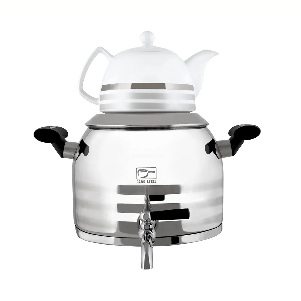 ست کتری قوری پارس استیل مدل درسا