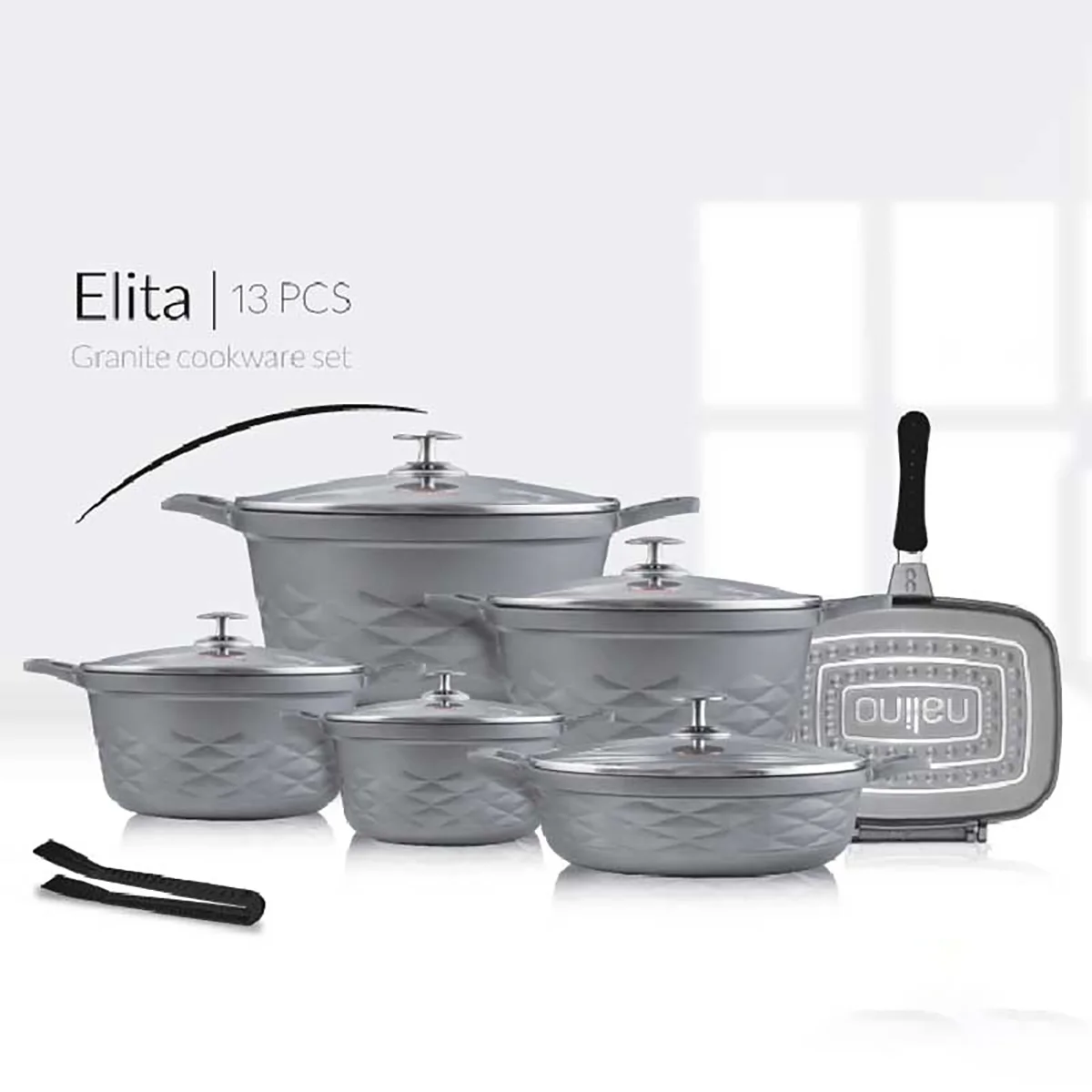 سرویس قابلمه گرانیتی نالینو مدل الیتا Elita (12 پارچه)