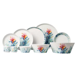 سرویس چینی زرین 6 نفره غذاخوری فرم اس وی نا (31 پارچه)