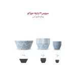 سرویس چینی زرین 6 نفره پیاله فرم اس مورآکو (13 پارچه)