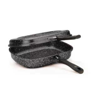 تابه دوبل گرانیتی زرساب مدل گریپ کد DH-2430 (سایز 30)