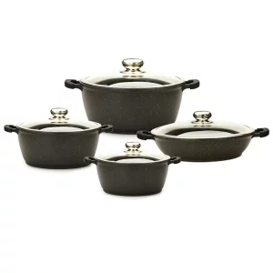 سرویس قابلمه گرانیتی زرساب مدل گریپ کد RP-7610 (8 پارچه)