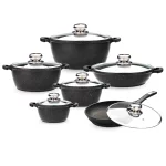 سرویس قابلمه گرانیتی زرساب مدل گریپ کد RP-7600 (12 پارچه)