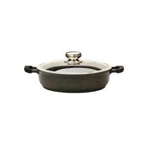 قابلمه کوتاه گرانیتی زرساب مدل گریپ کد RP-424KG (سایز 24)
