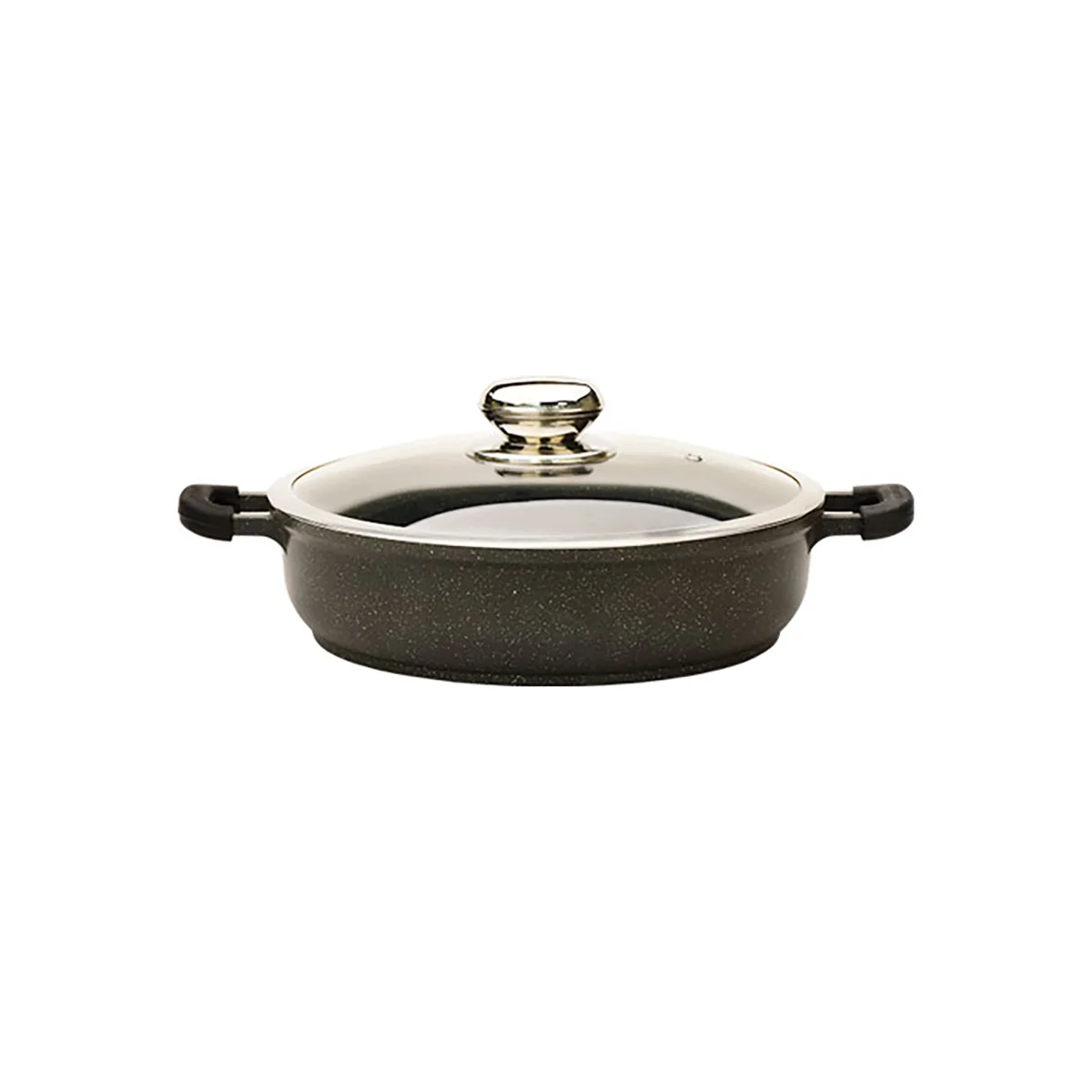 قابلمه کوتاه گرانیتی زرساب مدل گریپ کد RP-424KG (سایز 24)