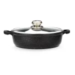 قابلمه کوتاه گرانیتی زرساب مدل گریپ کد RP-432KG (سایز 32)