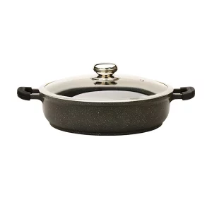 قابلمه کوتاه گرانیتی زرساب مدل گریپ کد RP-432KG (سایز 32)