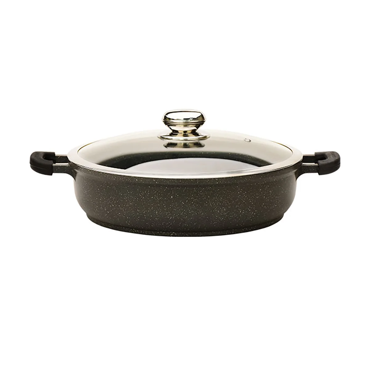 قابلمه کوتاه گرانیتی زرساب مدل گریپ کد RP-432KG (سایز 32)
