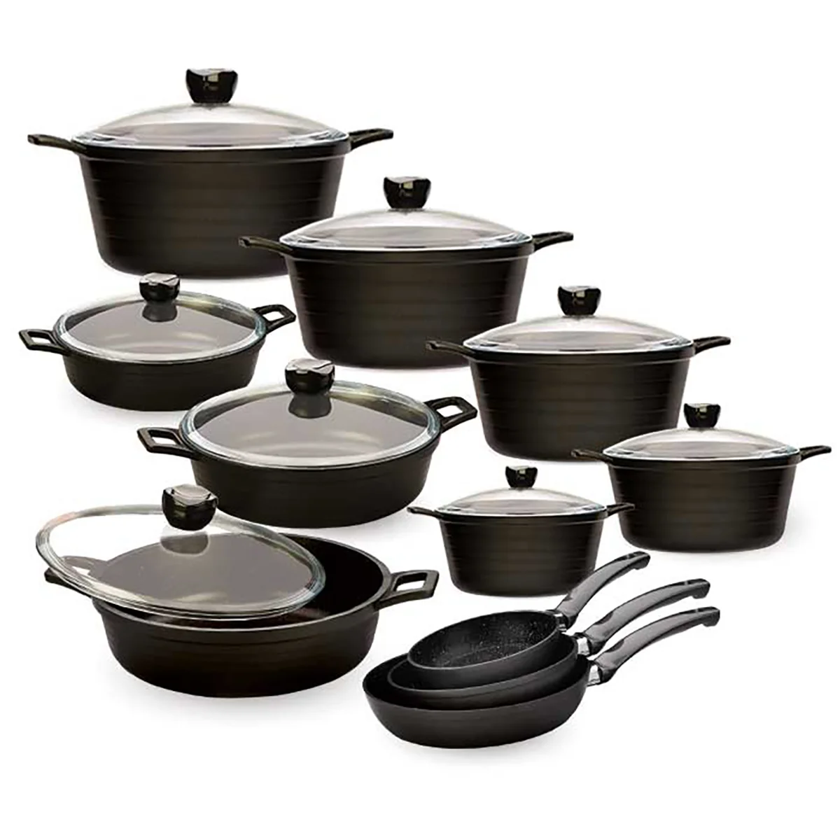 سرویس قابلمه گرانیتی زرساب مدل جولیانا کد JL-8190 (19 پارچه)