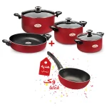 سرویس قابلمه گرانیتی زرساب مدل گرانیتا کد GT-7540 (7 پارچه)