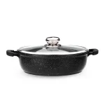 قابلمه کوتاه گرانیتی زرساب مدل گریپ کد RP-428KG (سایز 28)