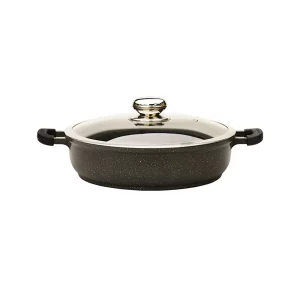 قابلمه کوتاه گرانیتی زرساب مدل گریپ کد RP-428KG (سایز 28)