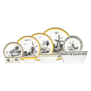 سرویس چینی زرین 6 نفره غذاخوری فرم اس ویلیج (31 پارچه)