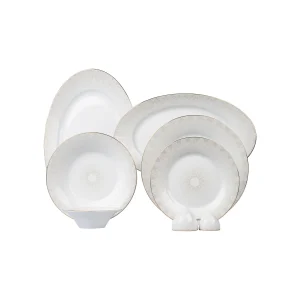 سرویس چینی زرین 6 نفره غذاخوری سریر سپید شهرزاد (35 پارچه)