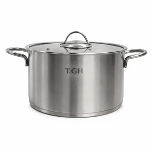 قابلمه استیل تی جی اچ TGH مدل کف چدن کد 40200 (سایز 24)