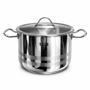 قابلمه استیل تی جی اچ TGH مدل کف چدن کد 40202 (سایز 20)