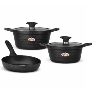 سرویس قابلمه گرانیتی زرساب مدل لایم کد LI-8330 (5 پارچه)